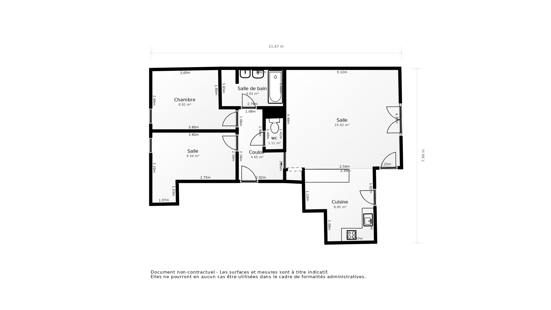 Vente Appartement TOULOUSE - 3 pièces - 72 m² - (31300)