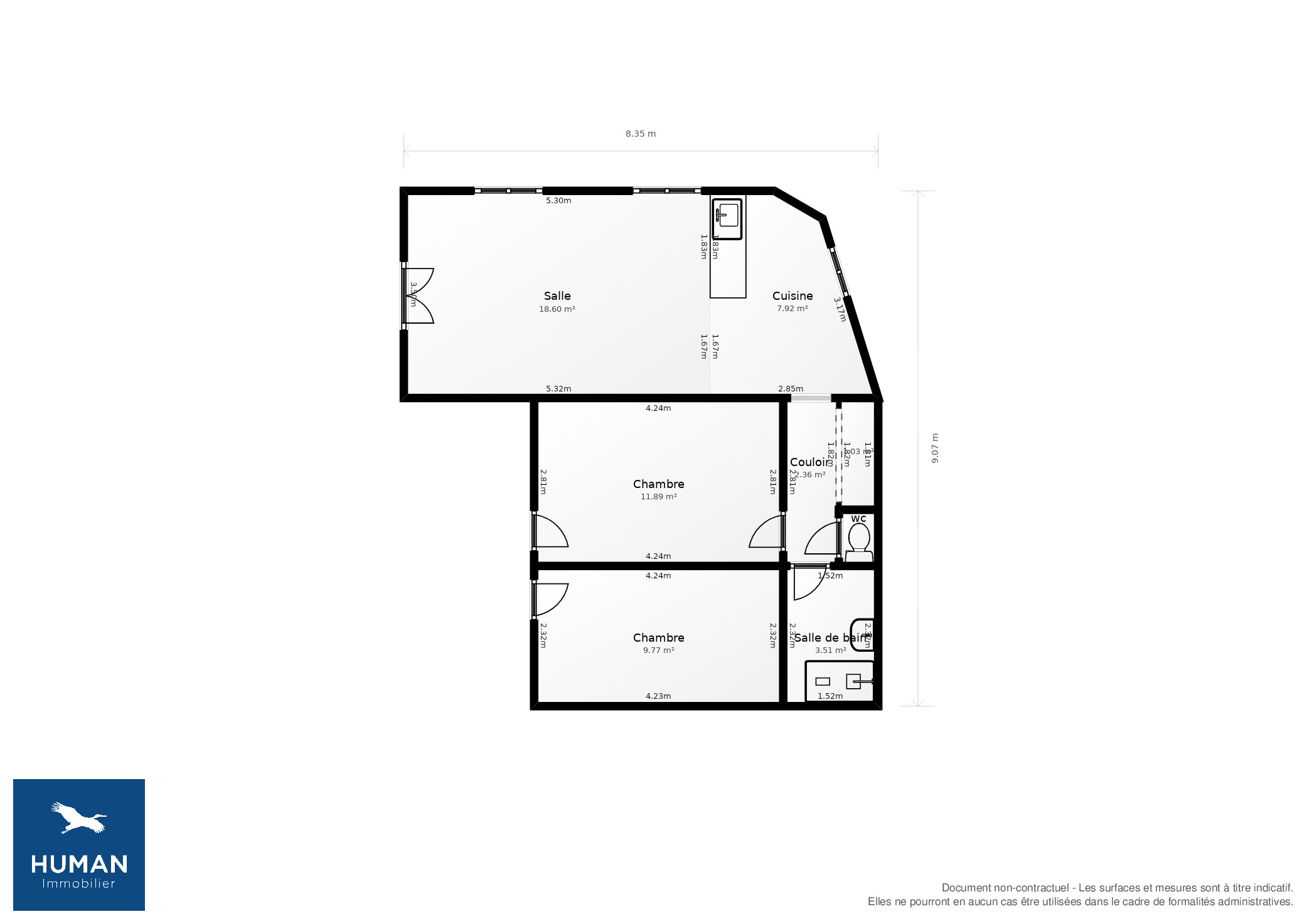 Vente Maison Saint-Denis-d'Oléron - 3 pièces - 60 m² - (17650)