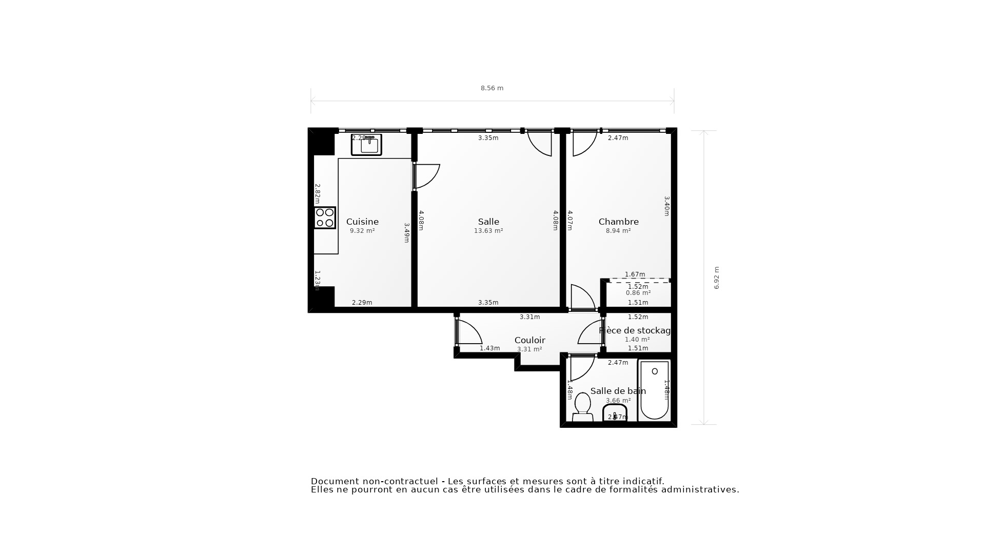 Vente Appartement Bordeaux - 2 pièces - 46 m² - (33200)