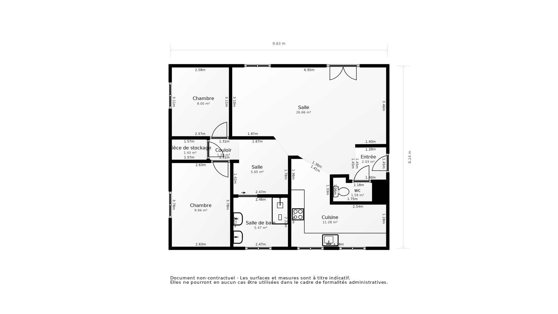 Vente Appartement Landerneau - 3 pièces - 90 m² - (29800)