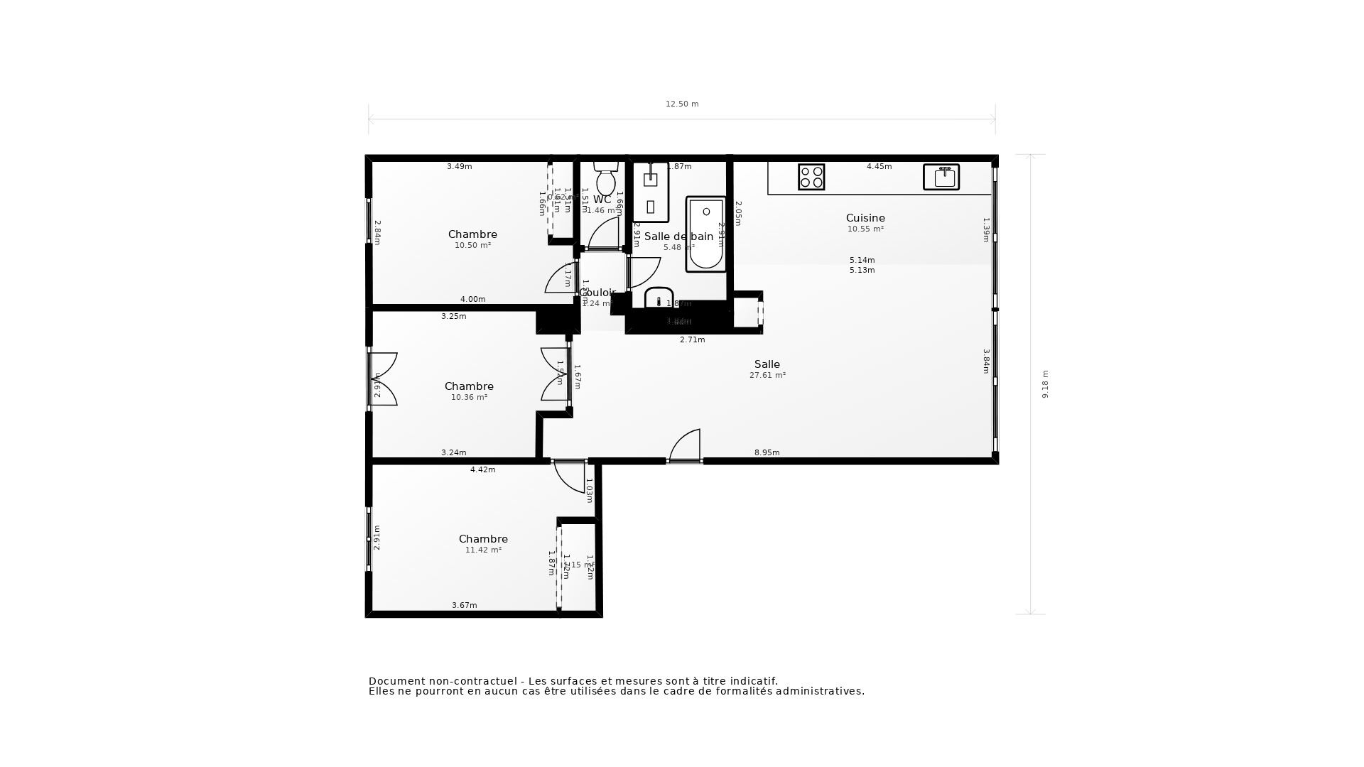 Vente Appartement TOULOUSE - 4 pièces - 84 m² - (31400)