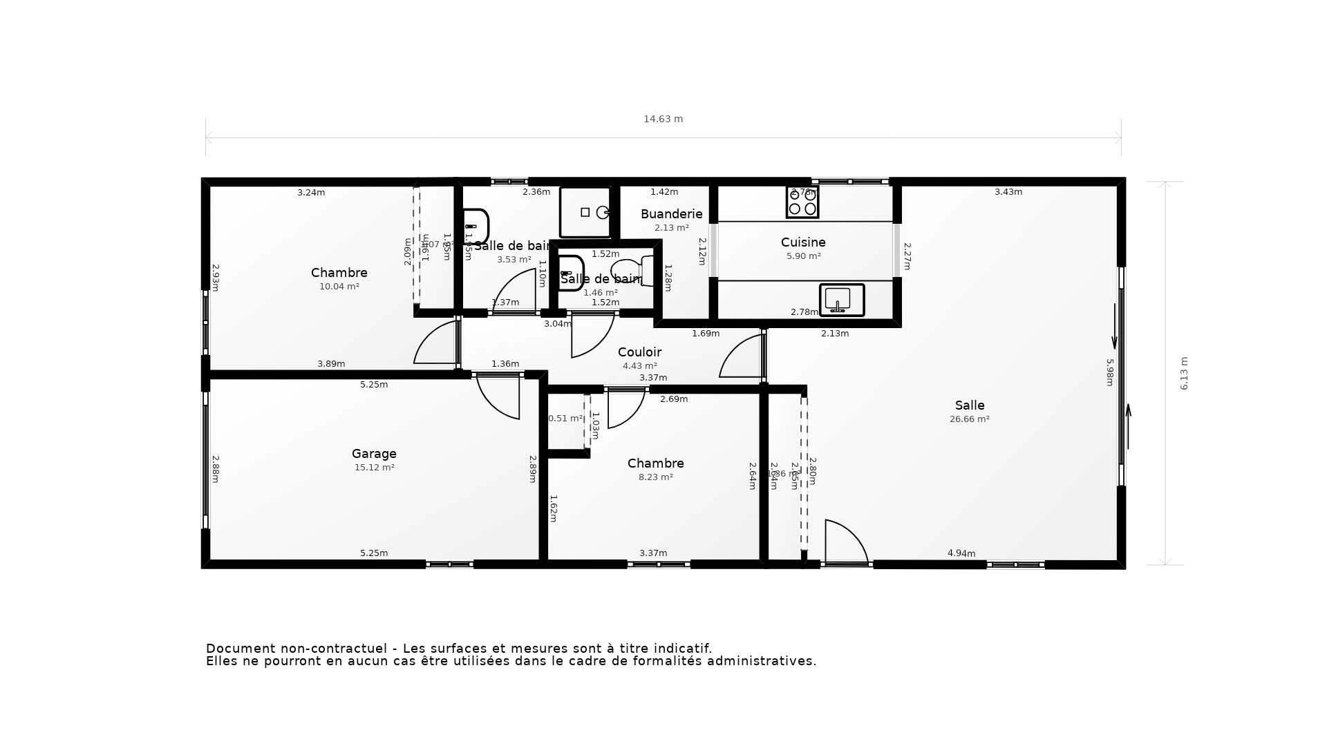 Vente Maison BIGANOS - 3 pièces - 70 m² - (33380)