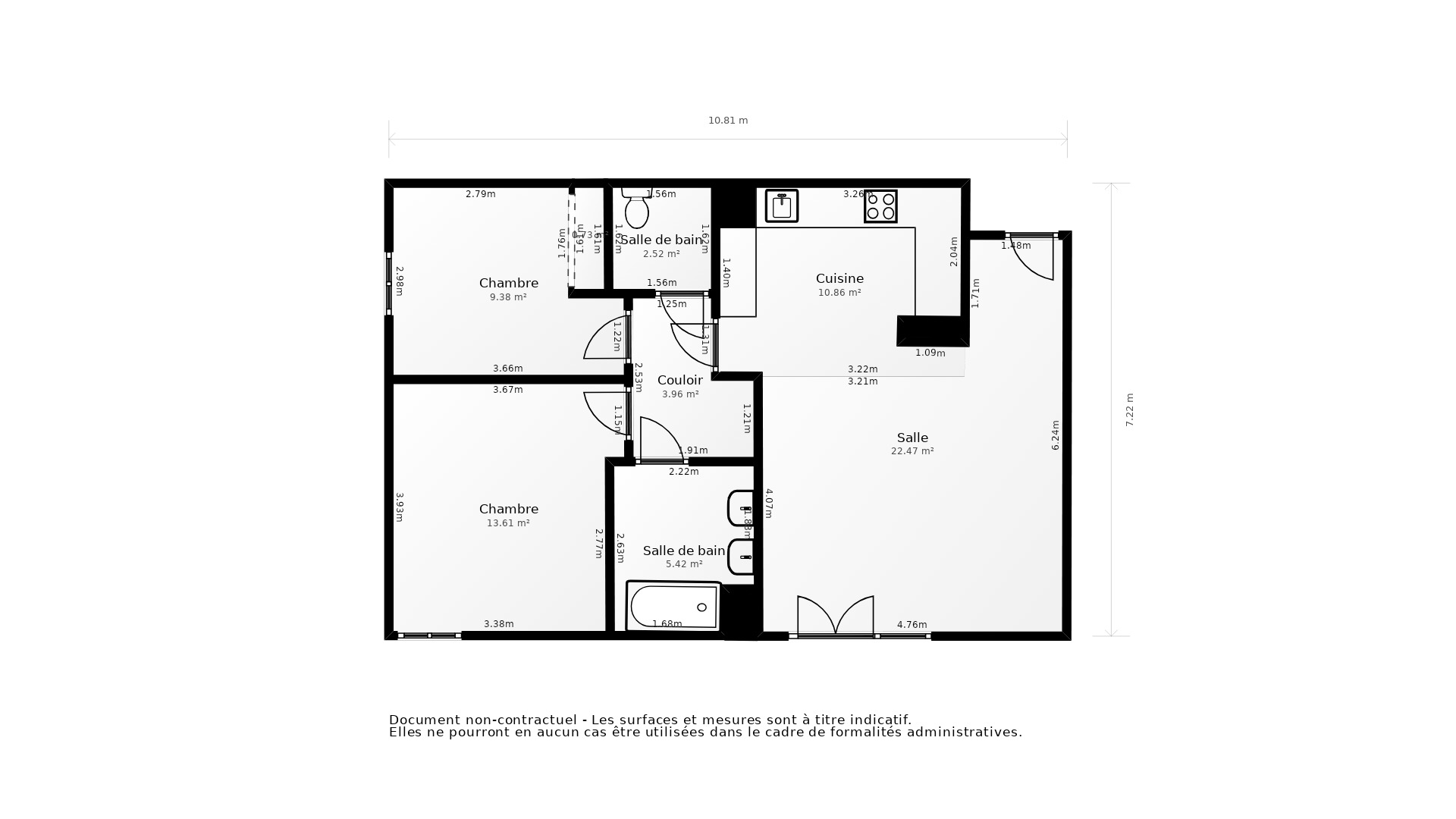 Vente Appartement ST JEAN D ILLAC - 3 pièces - 64 m² - (33127)