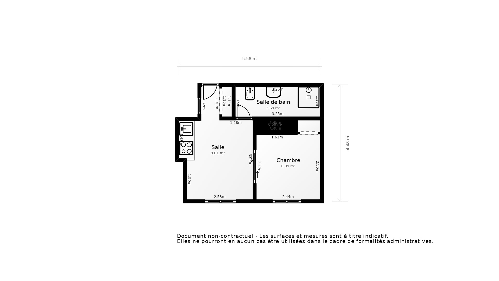 Vente Appartement CLICHY - 1 pièce - 21 m² - (92110)