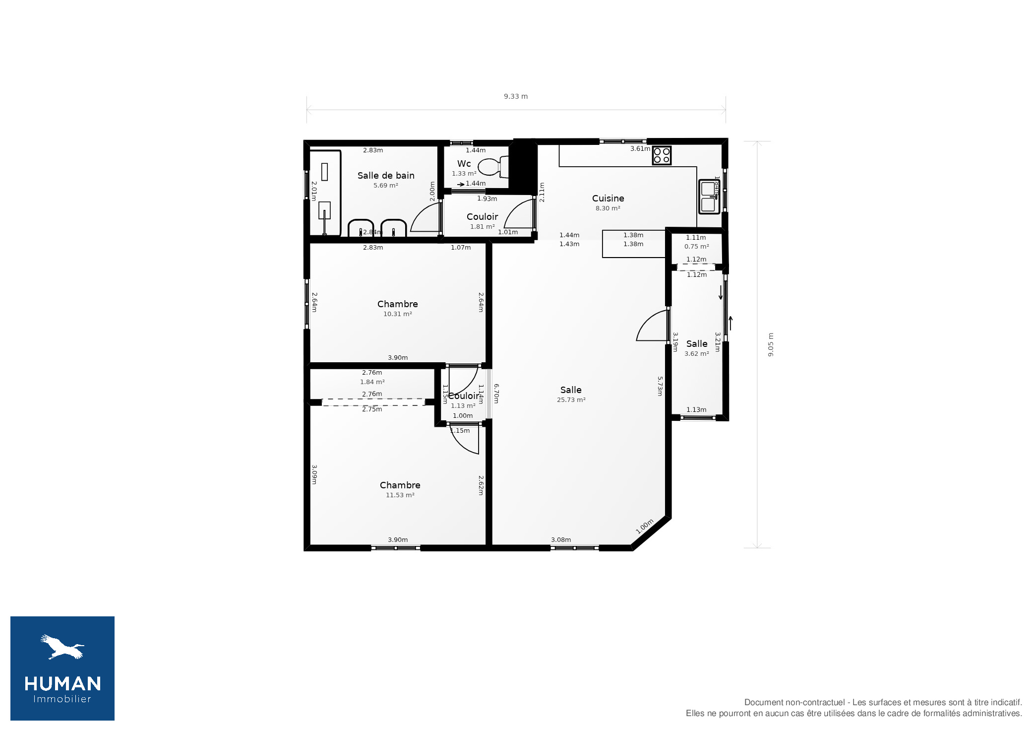 Vente Maison LES MUREAUX - 3 pièces - 65 m² - (78130)