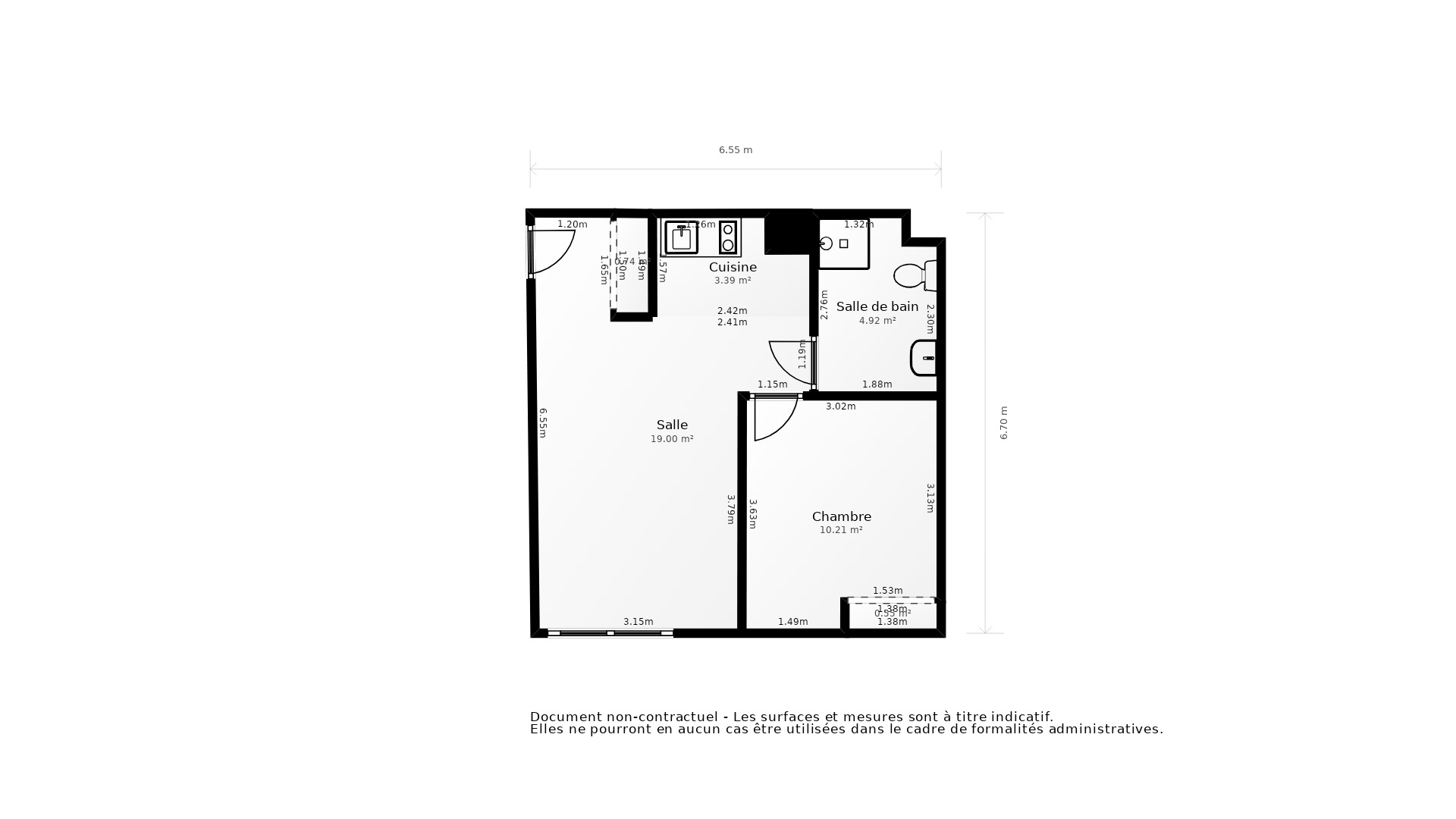 Vente Appartement BRUGES - 2 pièces - 42 m² - (33520)