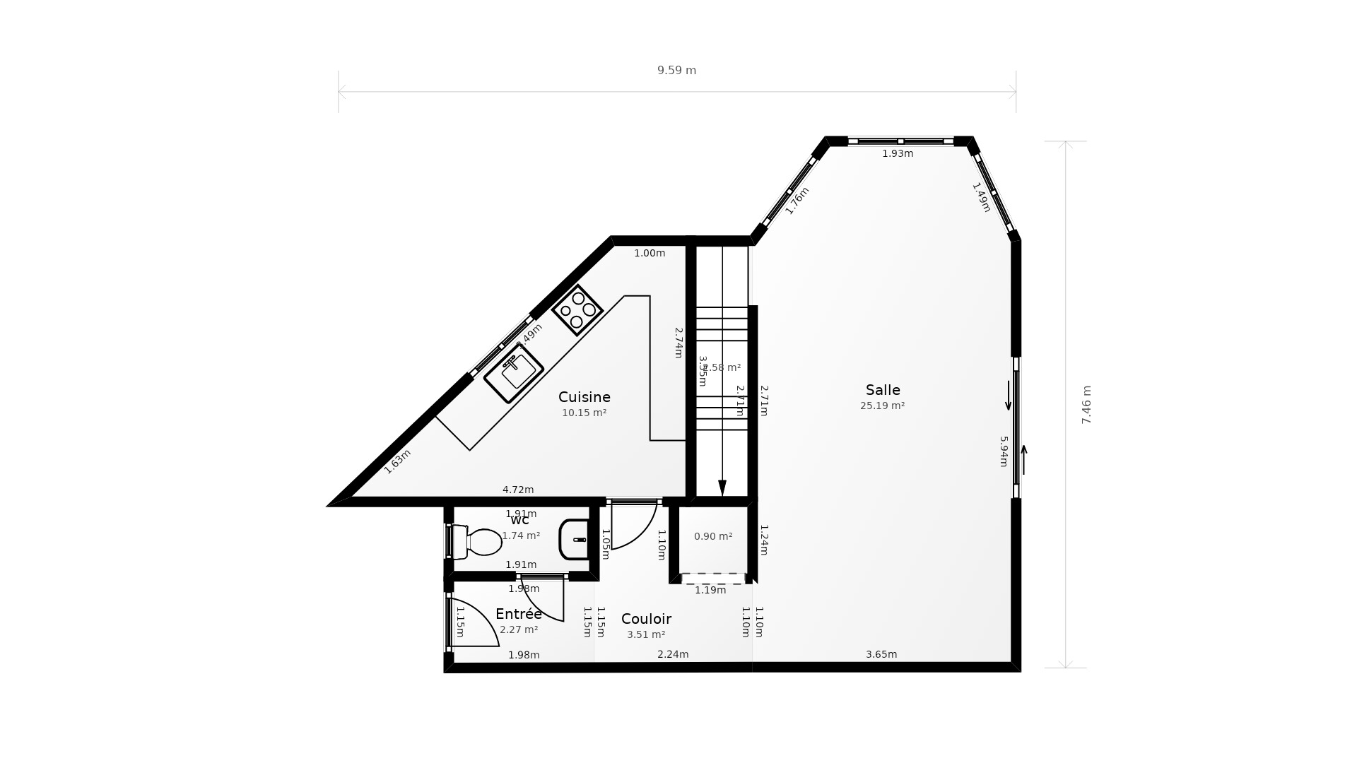 Vente Maison MONTLOUIS SUR LOIRE - 6 pièces - 117 m² - (37270)
