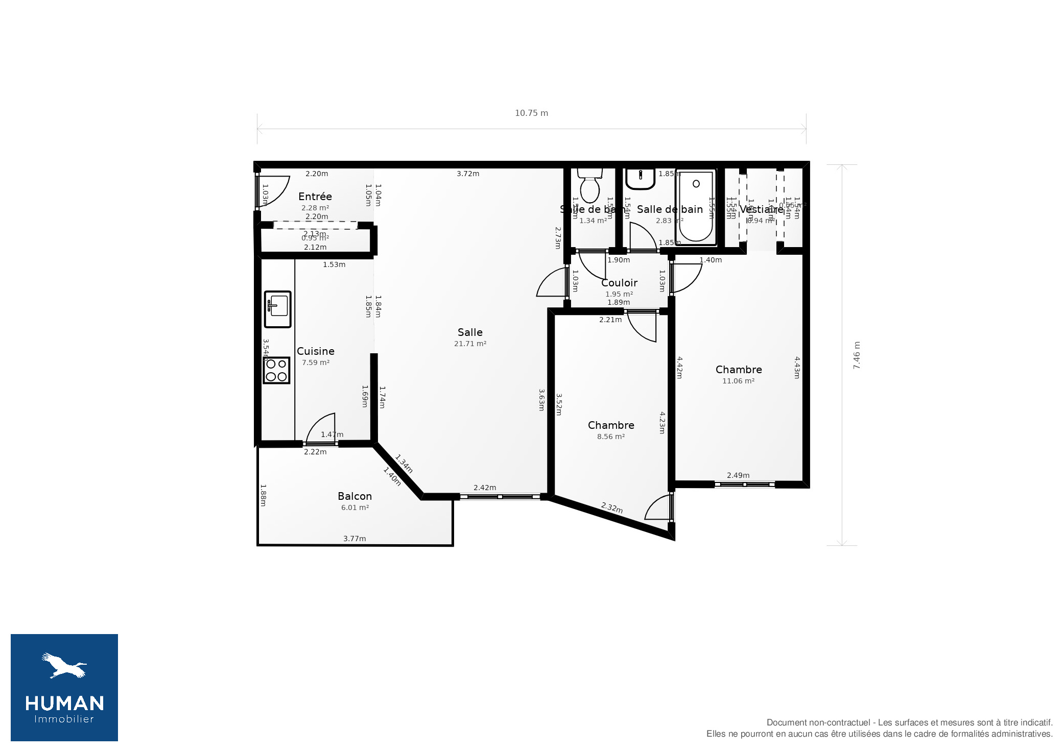 Vente Appartement LYON 09 - 3 pièces - 67 m² - (69009)