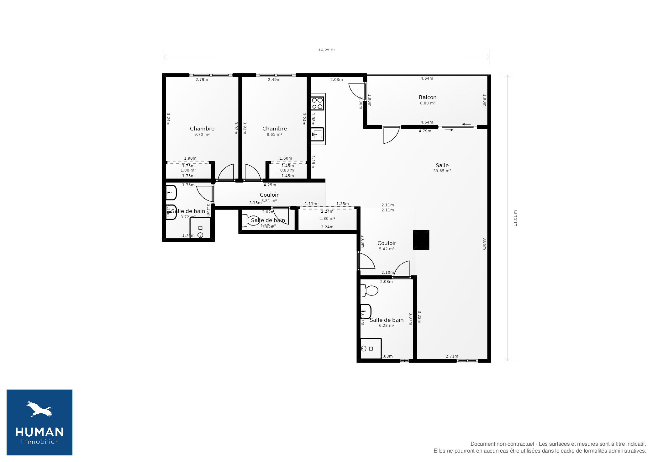 Vente Appartement Lyon - 4 pièces - 85 m² - (69003)