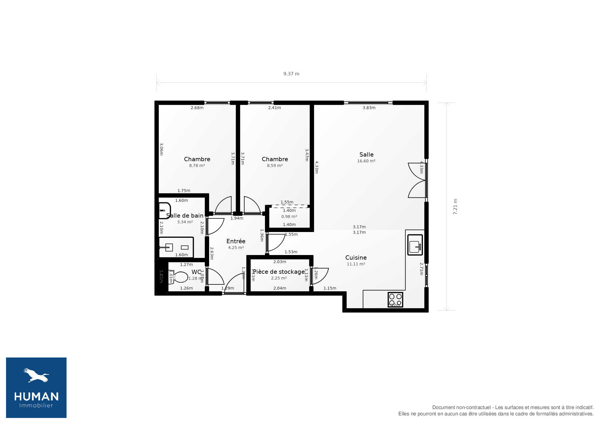 Vente Appartement Artigues-près-Bordeaux - 3 pièces - 63 m² - (33370)