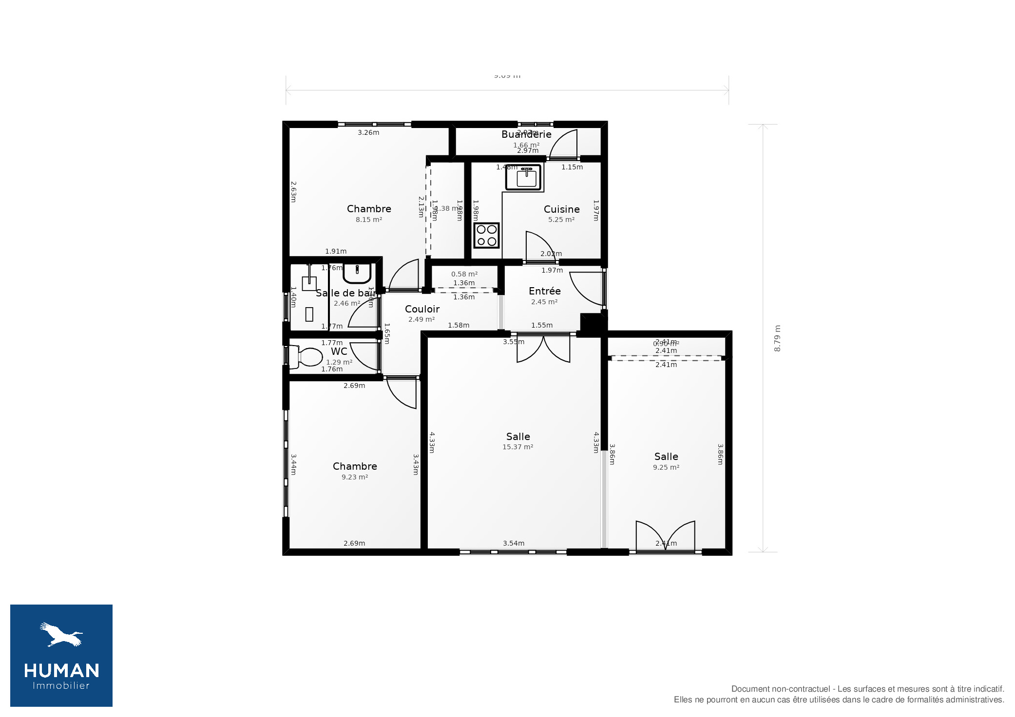 Vente Appartement Décines-Charpieu - 3 pièces - 67 m² - (69150)