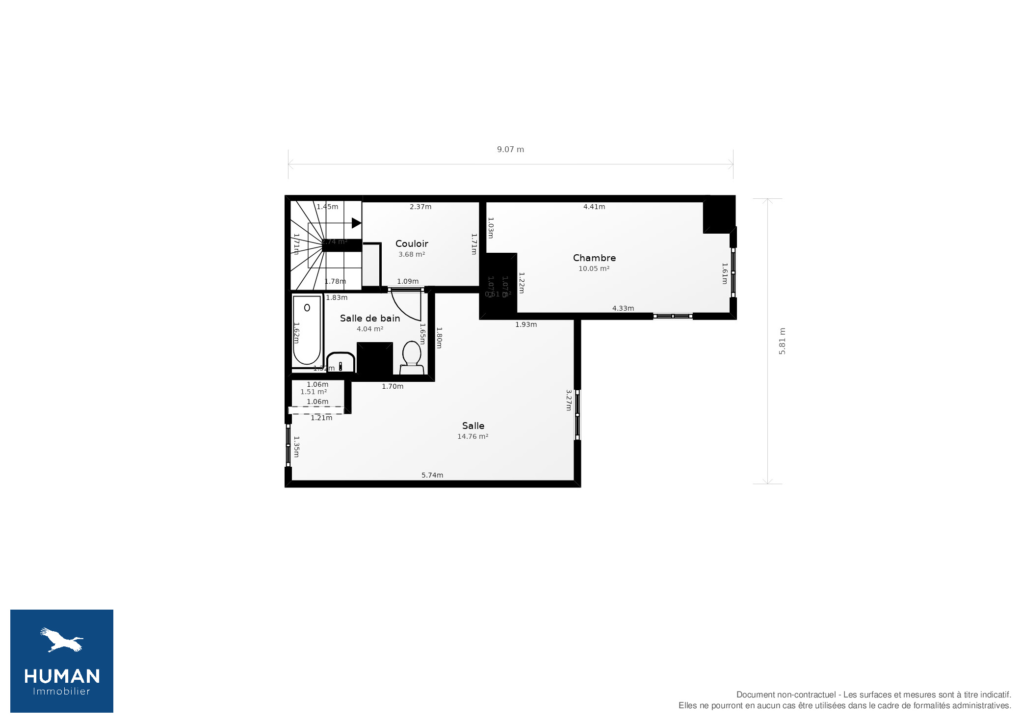 Vente Appartement Bordeaux - 3 pièces - 70 m² - (33300)