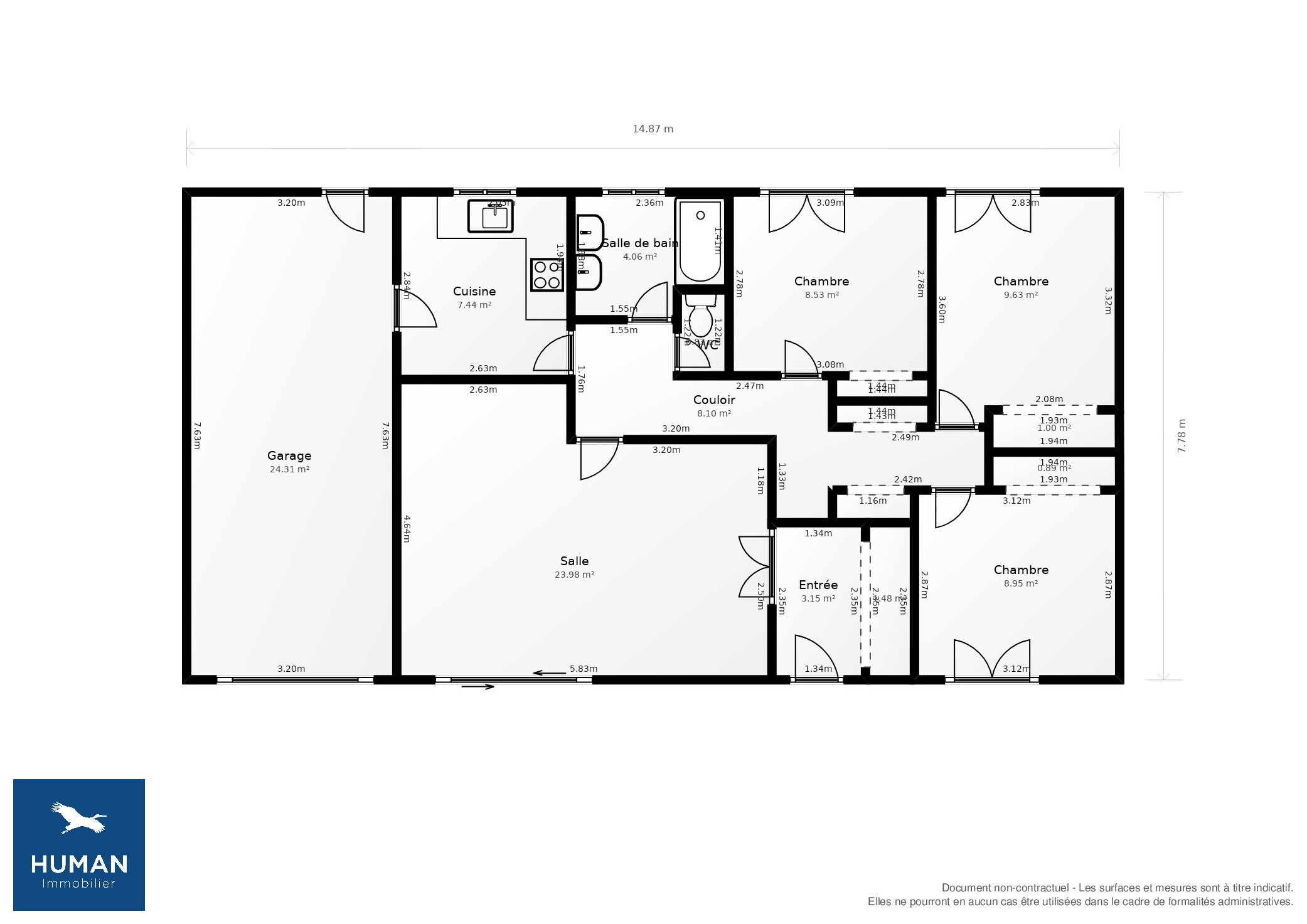 Vente Maison Sainte-Eulalie - 4 pièces - 86 m² - (33560)
