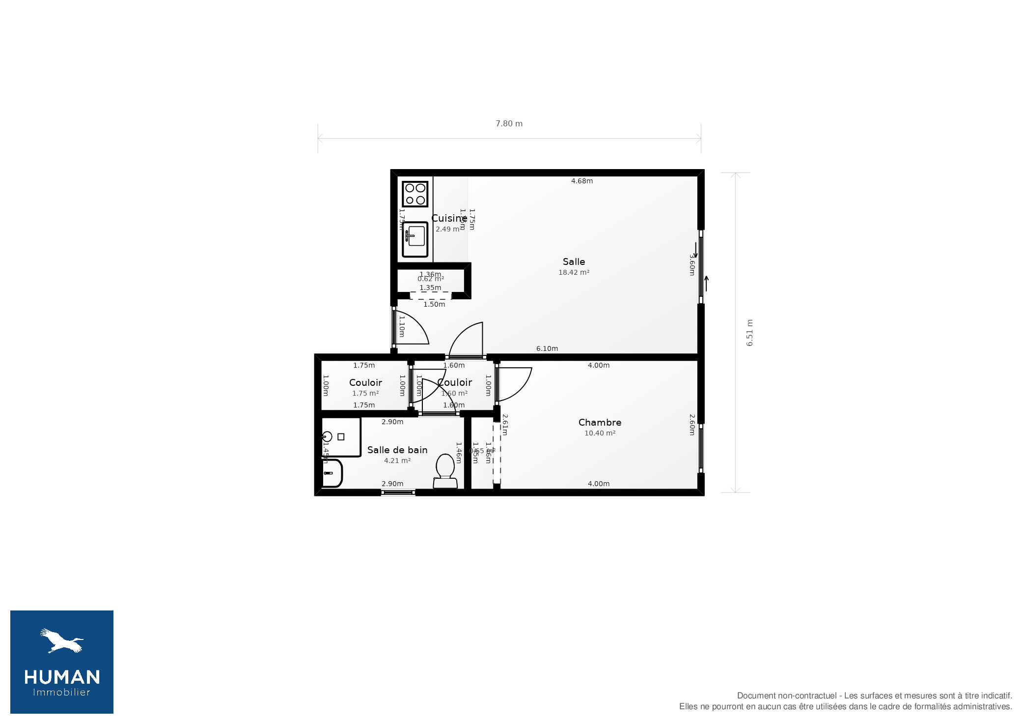 Vente Appartement Pessac - 2 pièces - 44 m² - (33600)