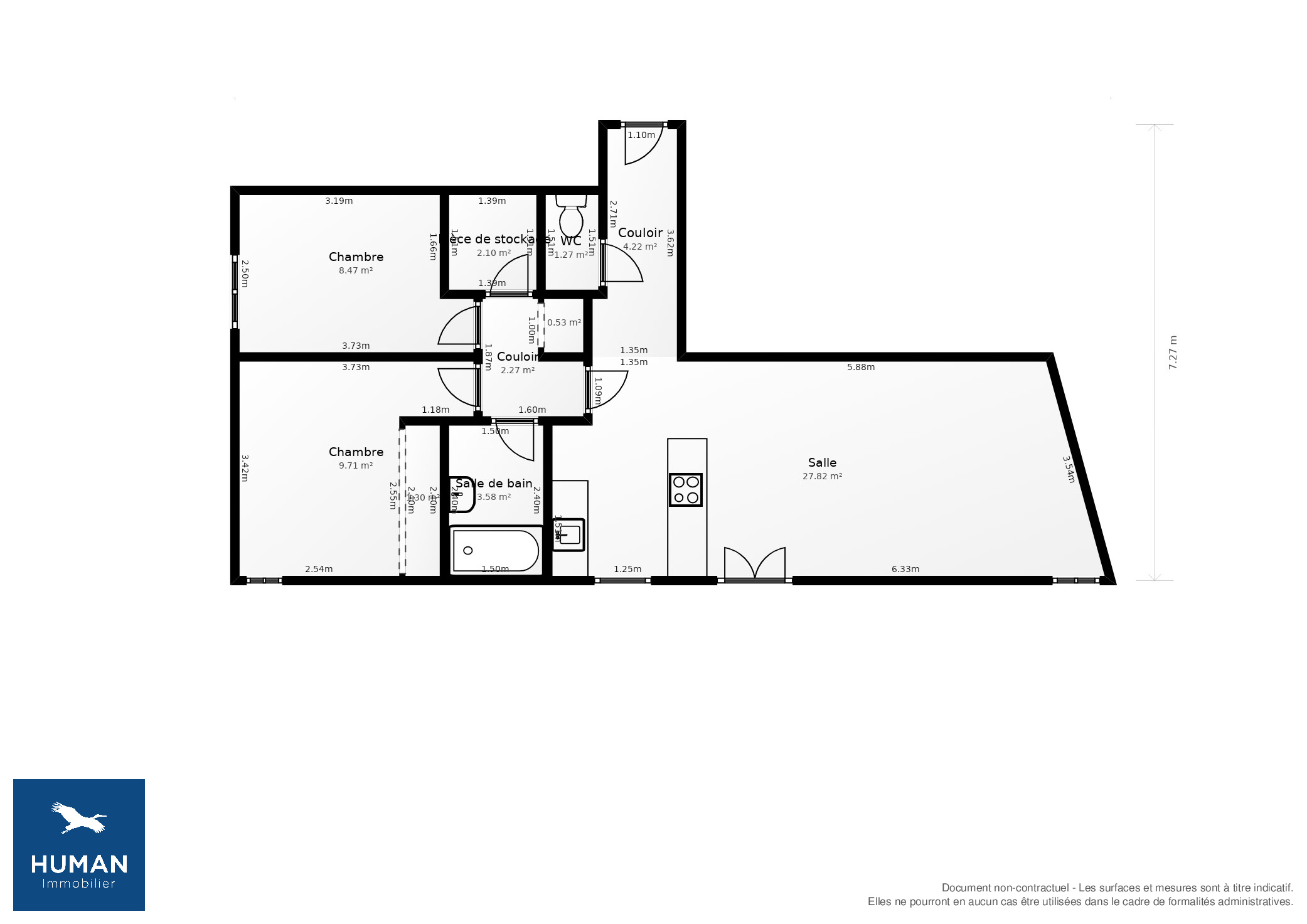 Vente Appartement Mérignac - 3 pièces - 65 m² - (33700)