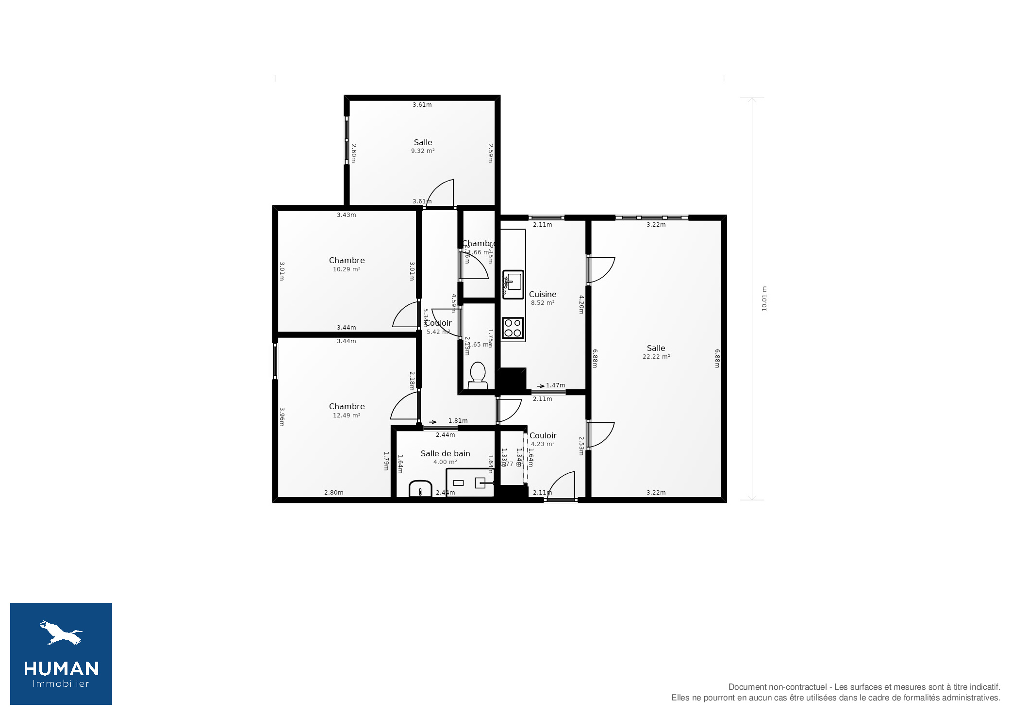 Vente Appartement Mérignac - 4 pièces - 82 m² - (33700)