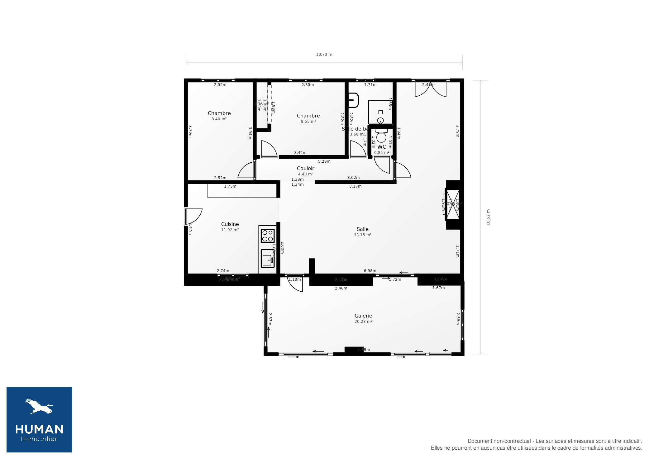 Vente Maison La Couronne - 3 pièces - 74 m² - (16400)