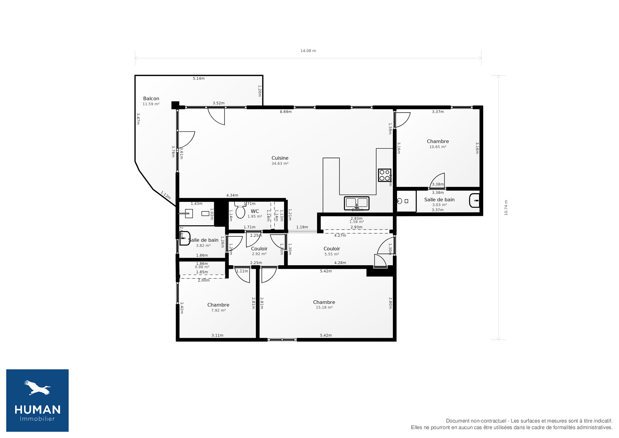 Vente Appartement Francheville - 4 pièces - 90 m² - (69340)