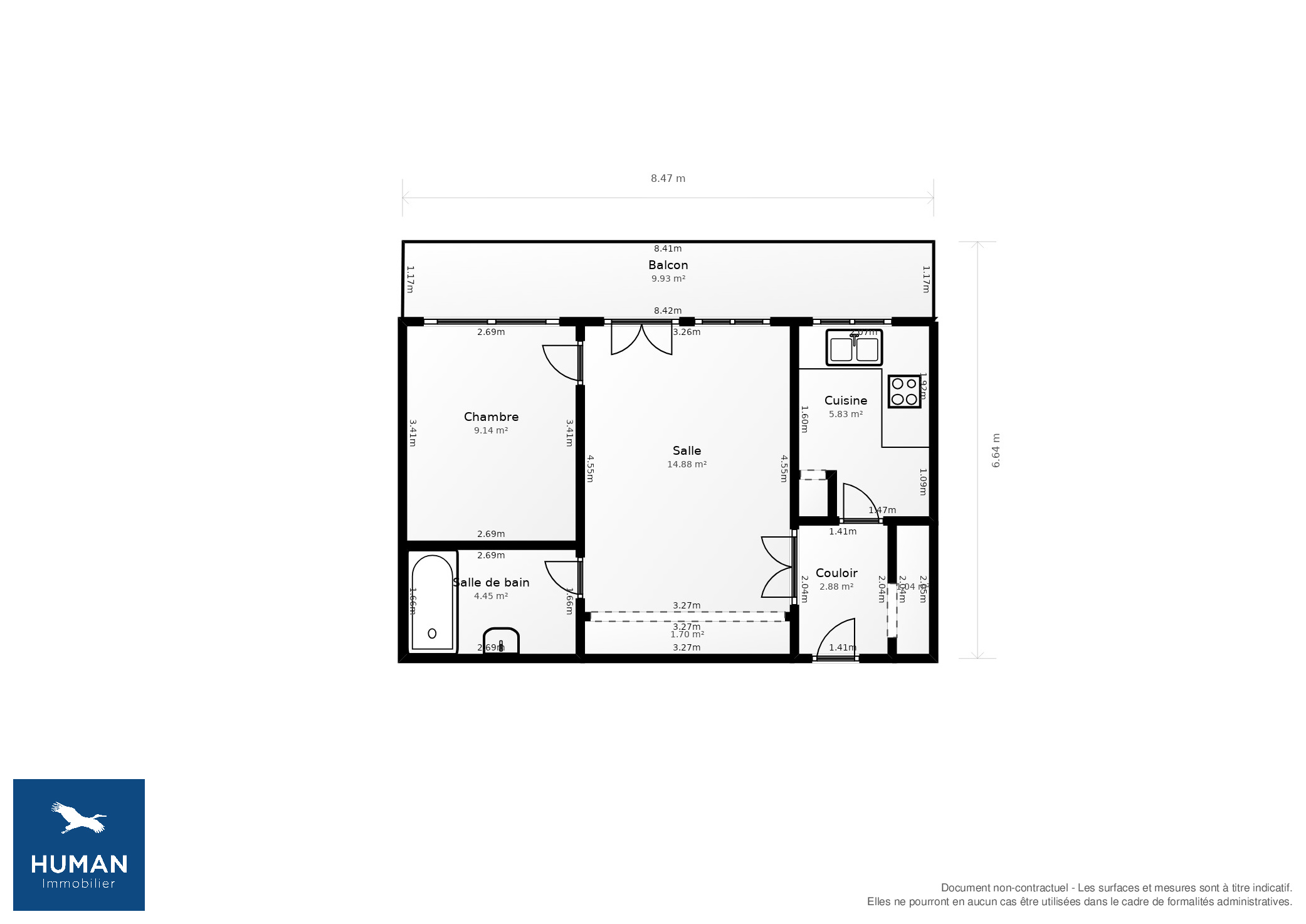 Vente Appartement Bois-Colombes - 2 pièces - 40 m² - (92270)