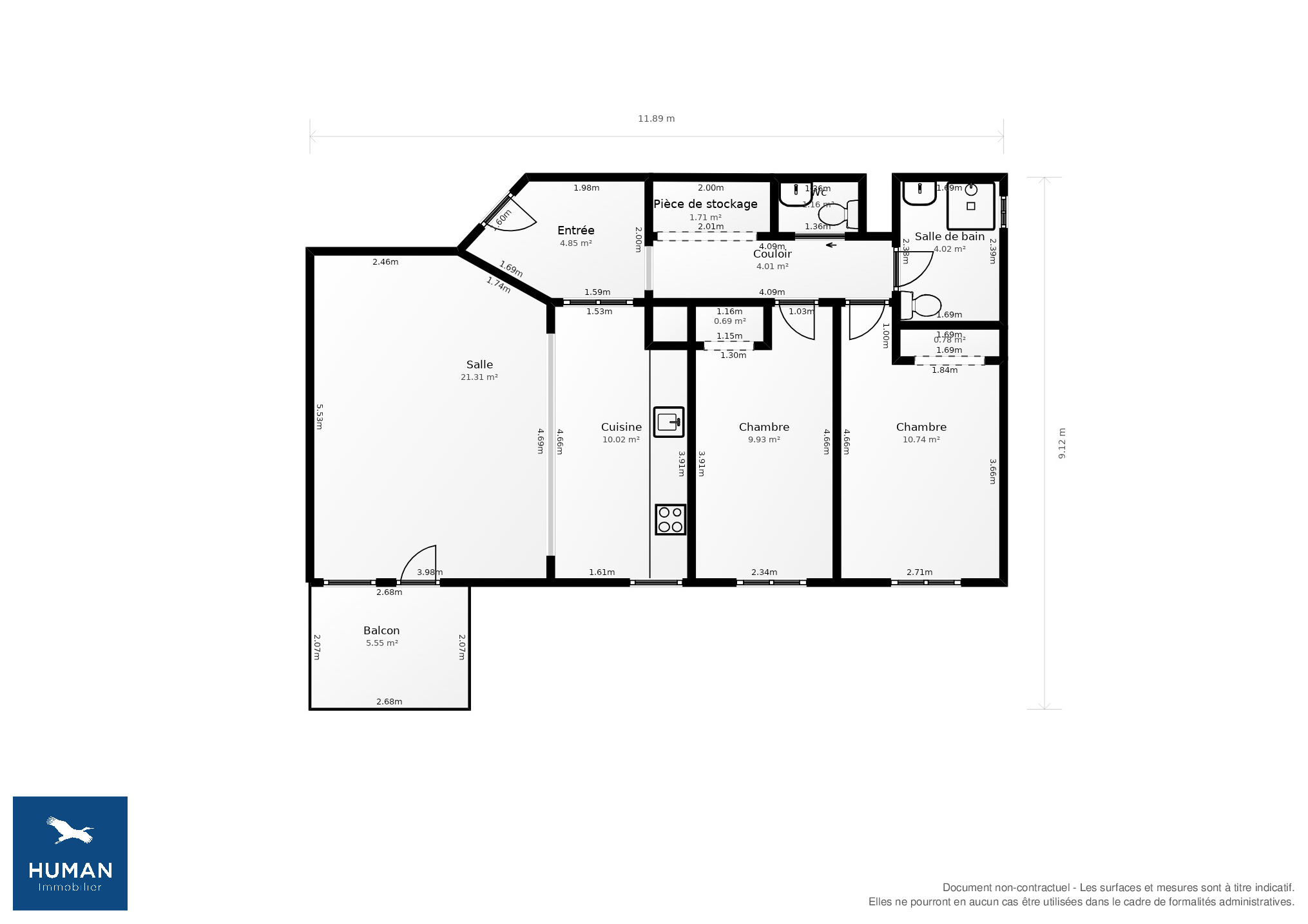 Vente Appartement Sainte-Foy-lès-Lyon - 3 pièces - 71 m² - (69110)