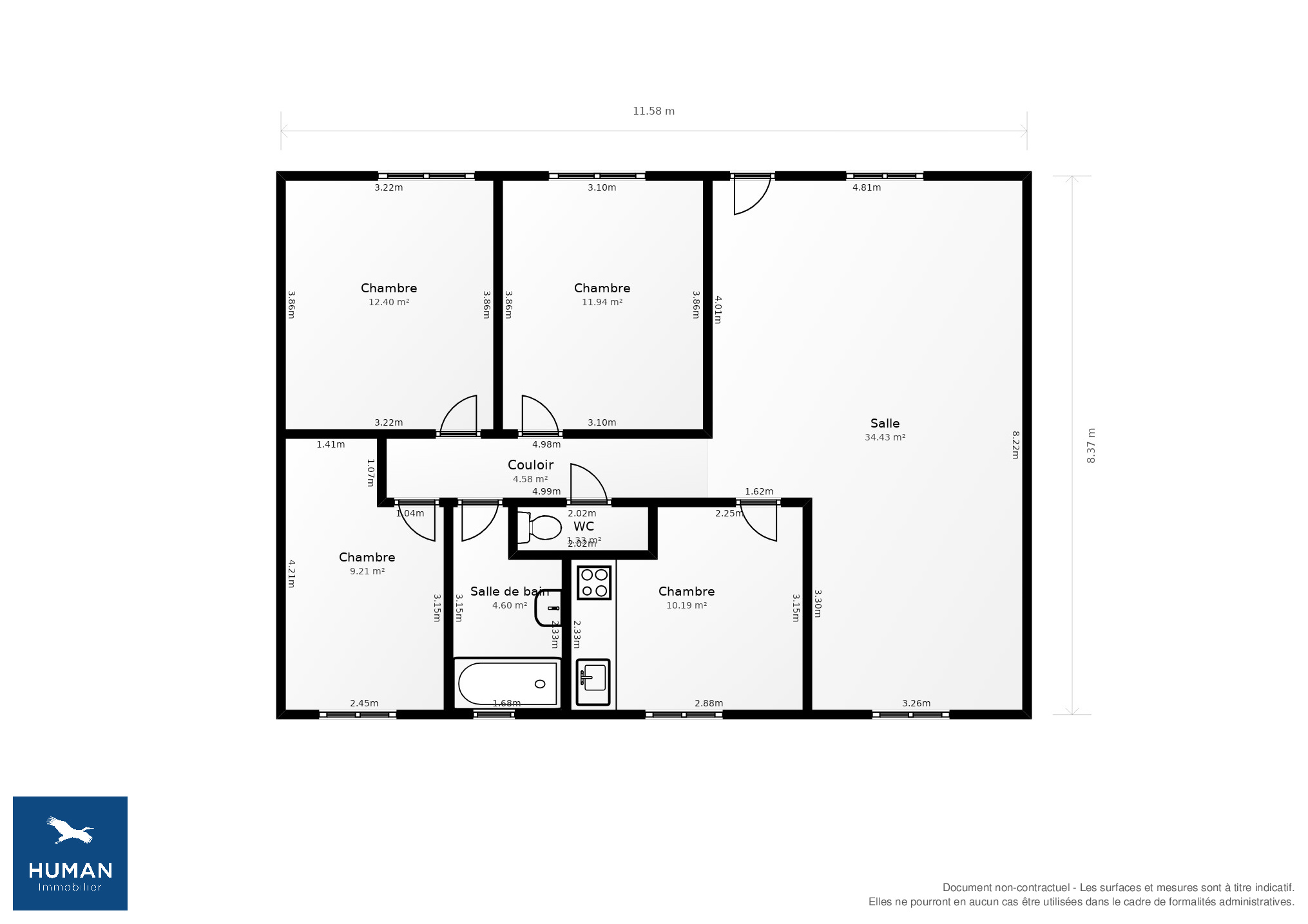 Vente Maison Labastide-Saint-Pierre - 4 pièces - 88 m² - (82370)