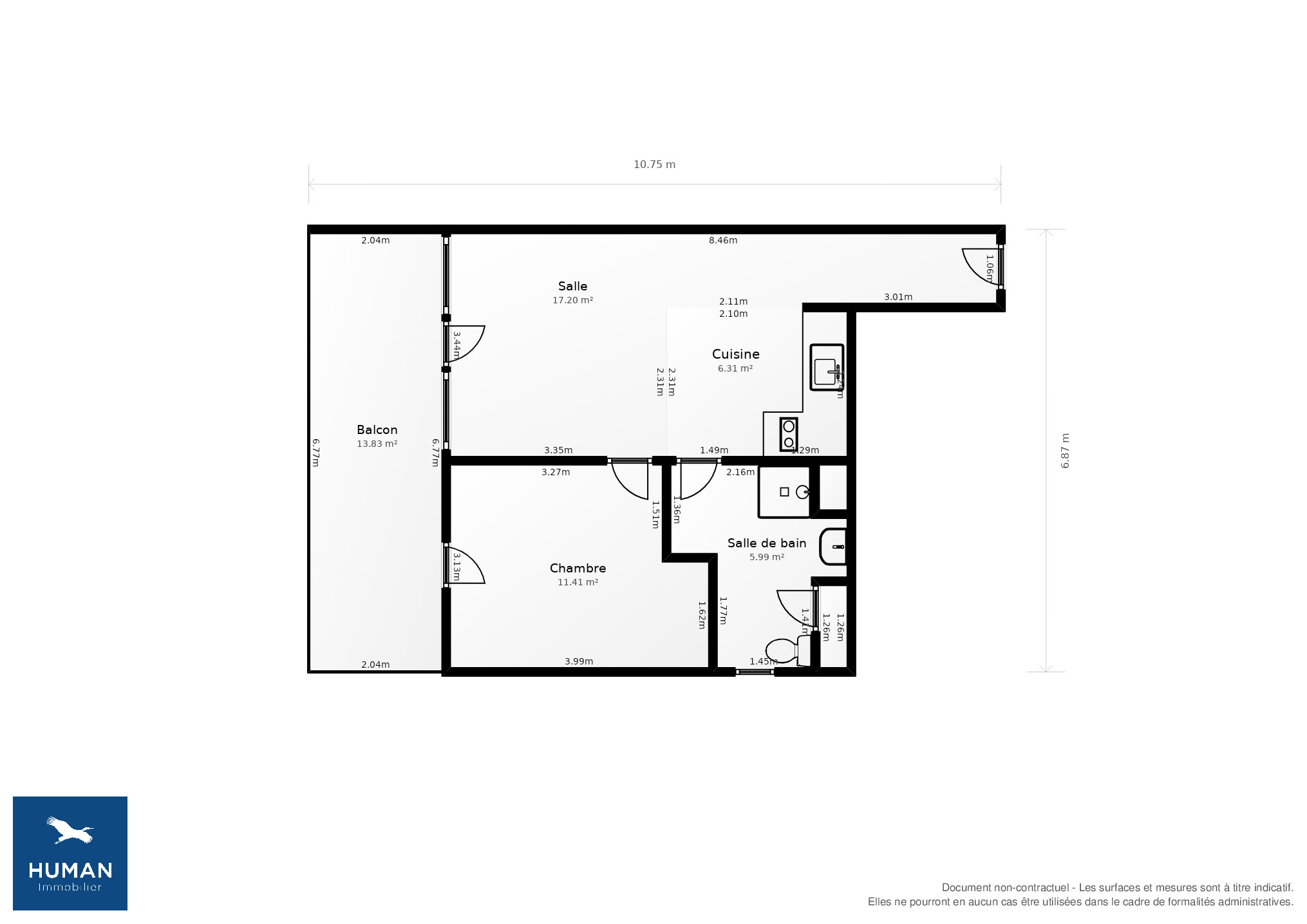 Vente Appartement Anglet - 2 pièces - 44 m² - (64600)