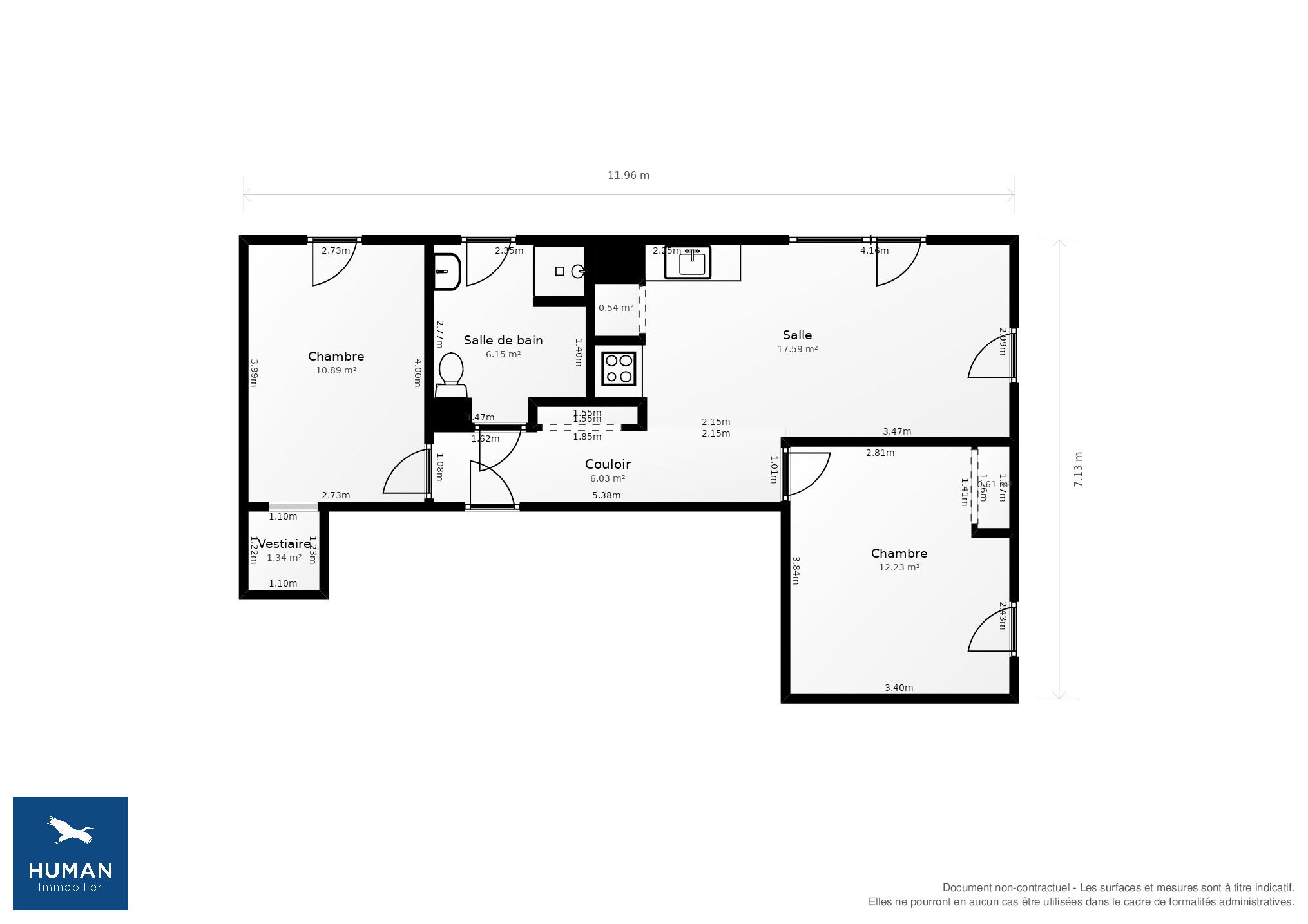 Vente Appartement Montpellier - 3 pièces - 59,7 m² - (34000)