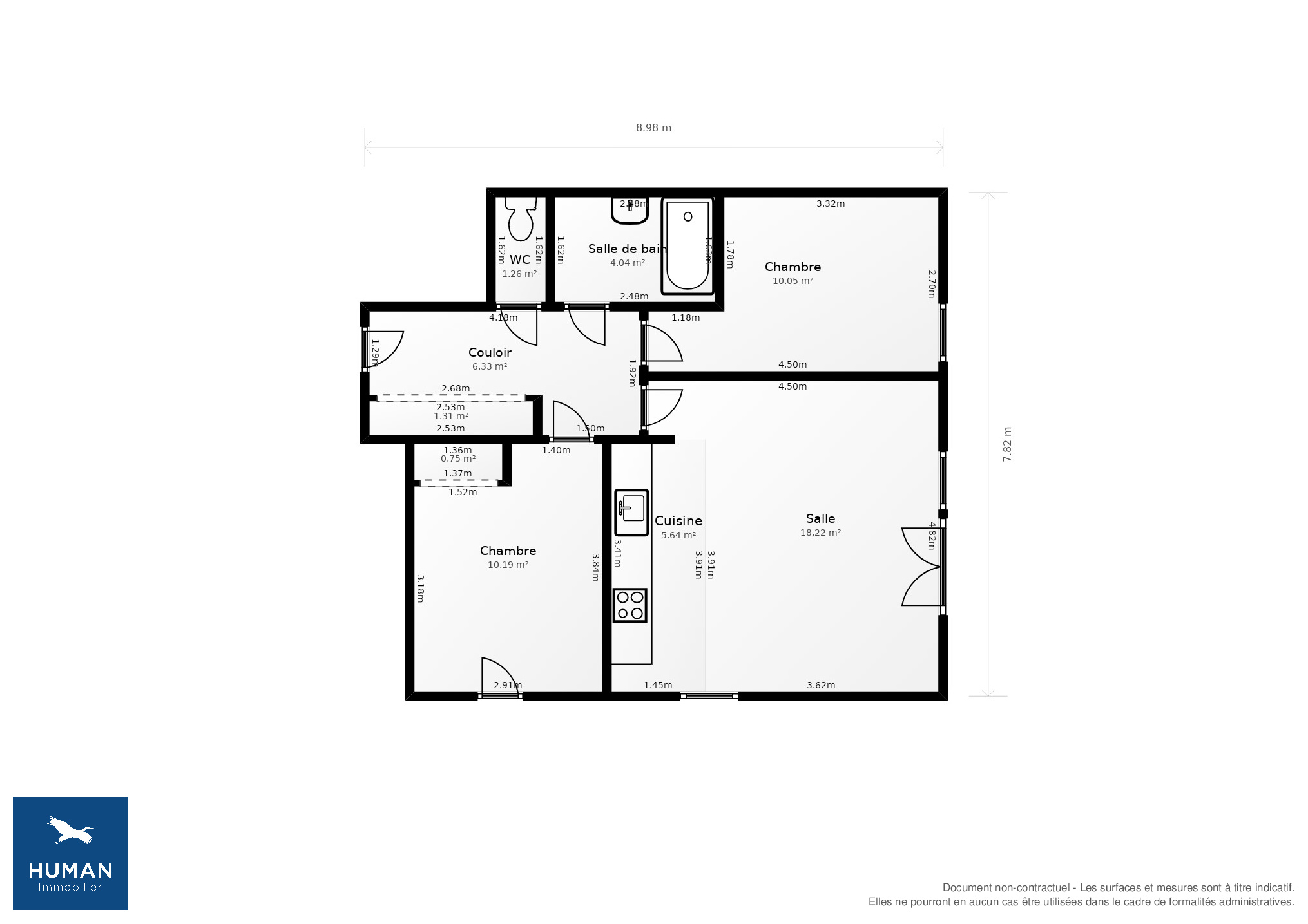 Vente Appartement Montpellier - 3 pièces - 62 m² - (34070)