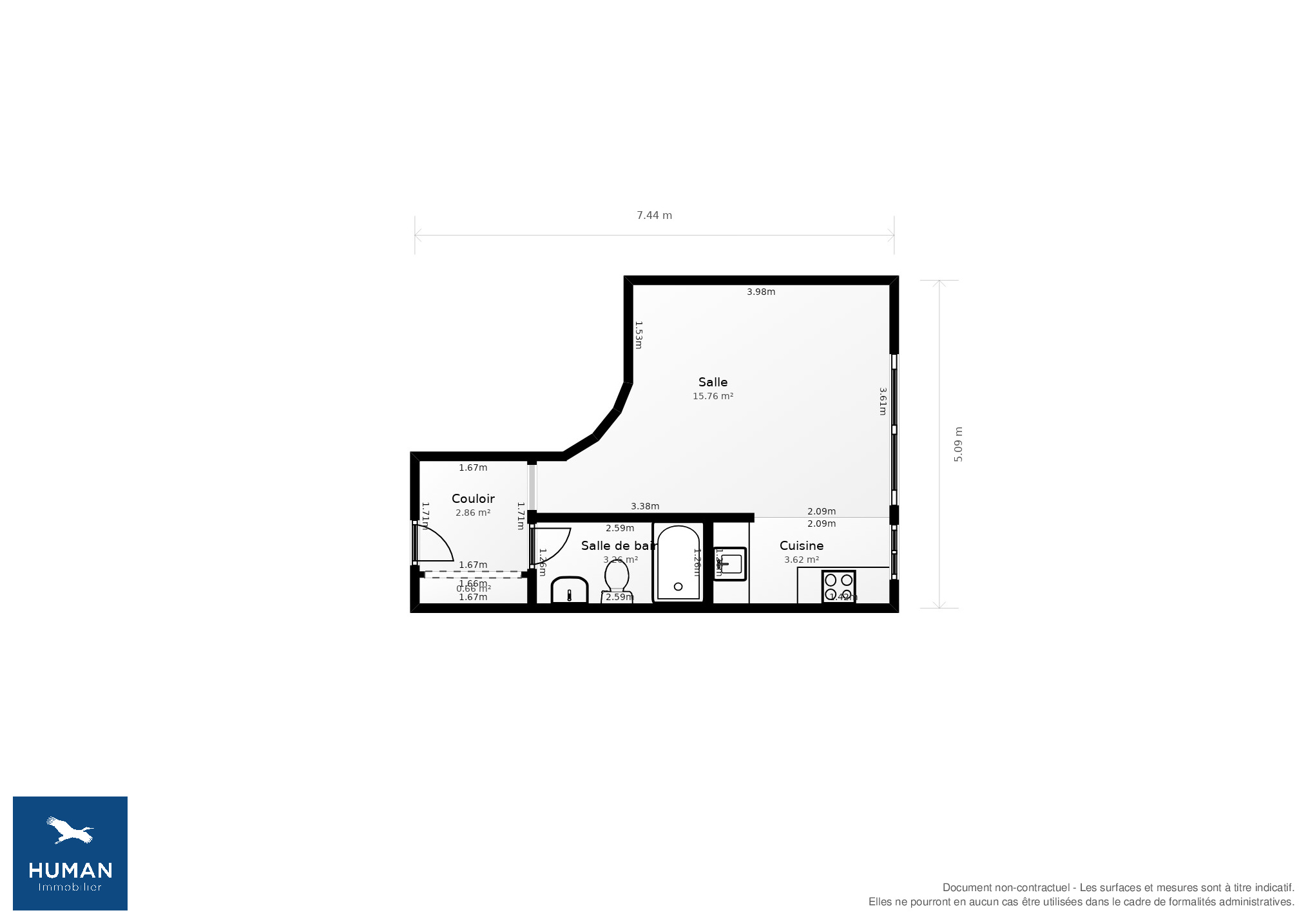 Vente Appartement Courbevoie - 1 pièce - 30 m² - (92400)
