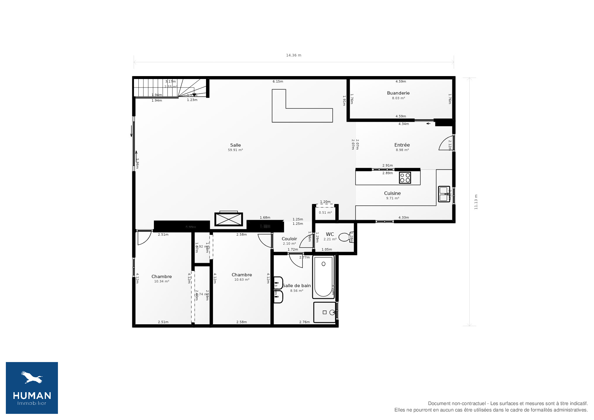 Vente Maison Salles-d'Angles - 3 pièces - 141 m² - (16130)
