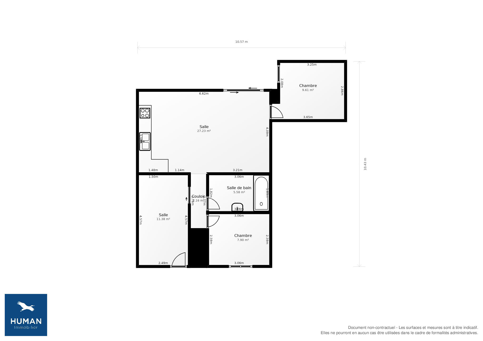 Vente Appartement La Roche-sur-Yon - 3 pièces - 57 m² - (85000)