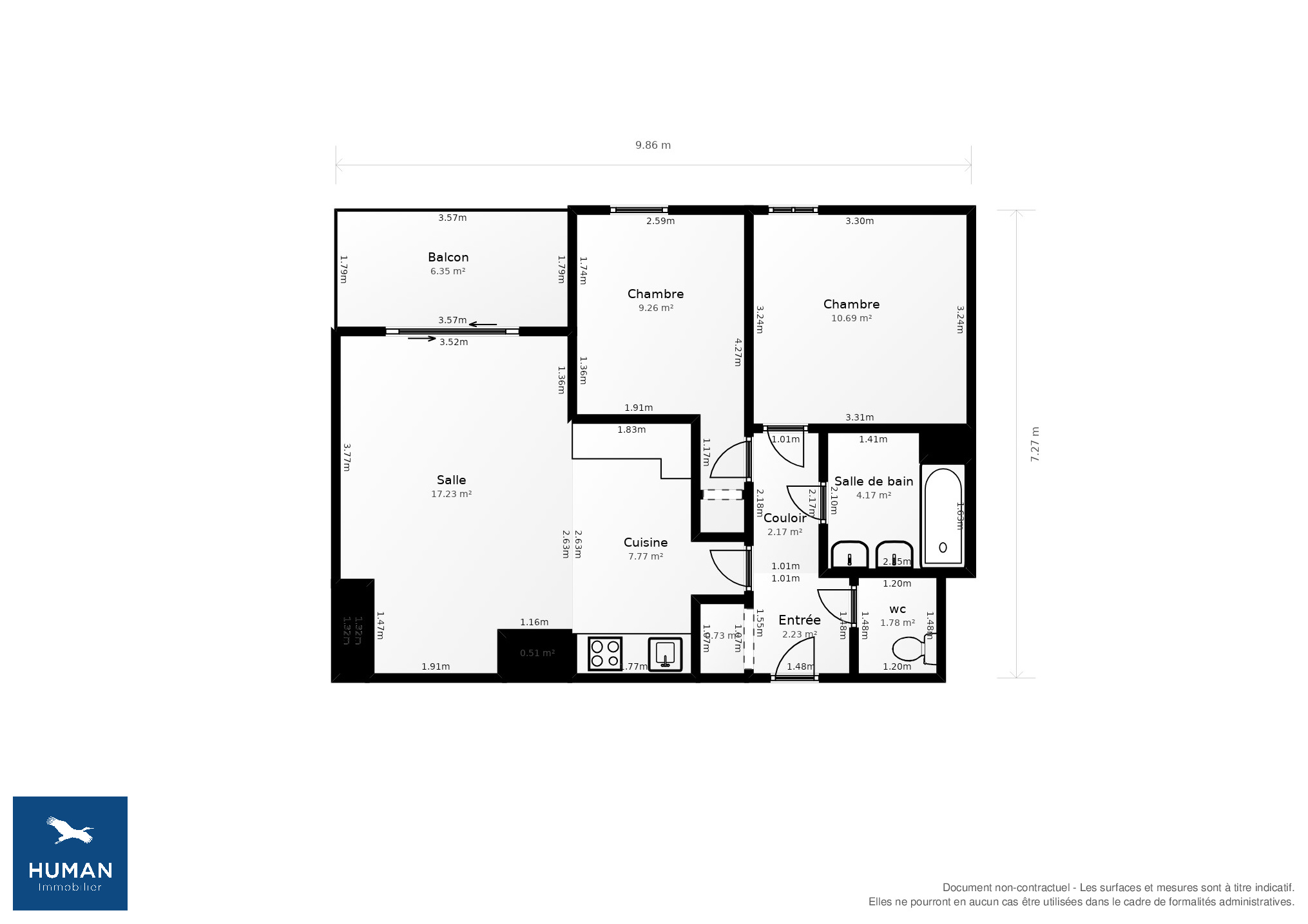 Vente Appartement Bayonne - 3 pièces - 61,5 m² - (64100)
