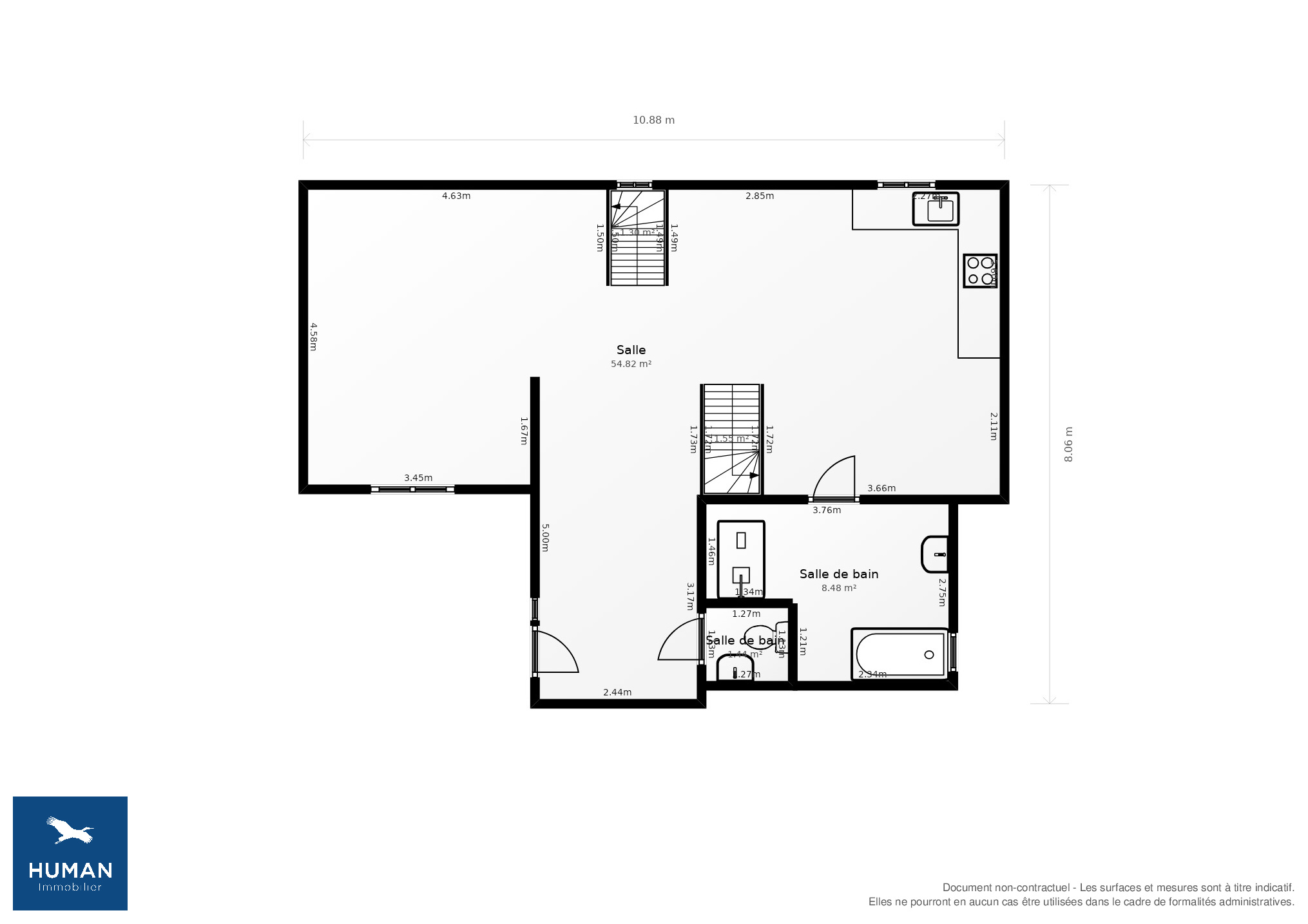 Vente Appartement Lyon - 4 pièces - 77 m² - (69009)