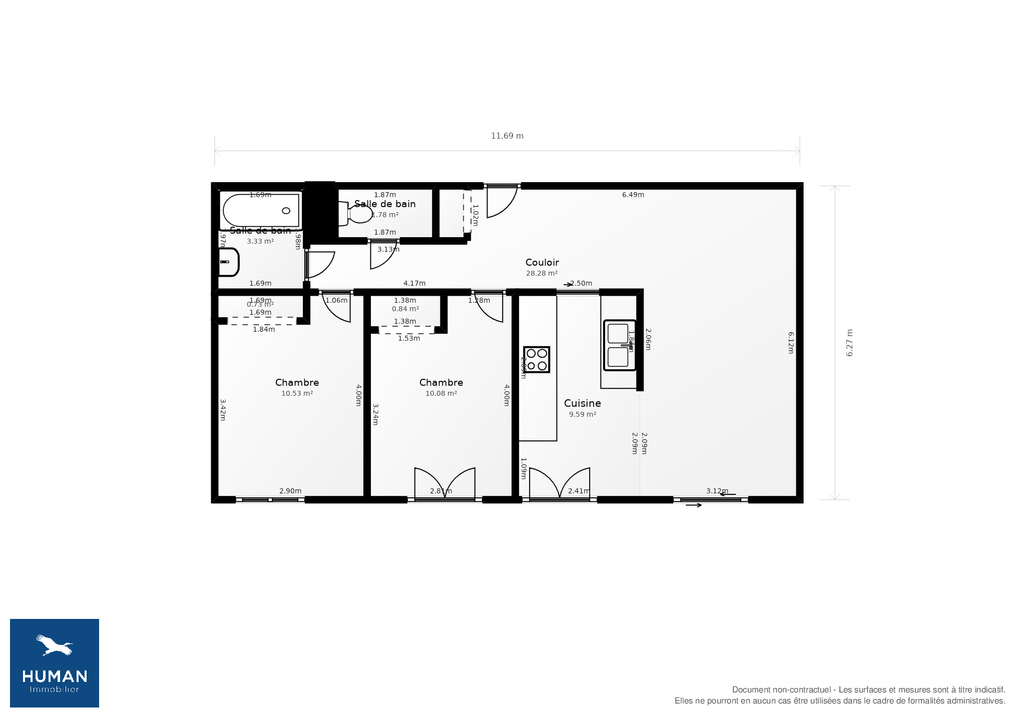 Vente Appartement Montpellier - 3 pièces - 65 m² - (34070)