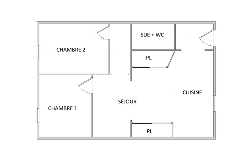 Vente Appartement Bordeaux - 3 pièces -47 m² - (33000)