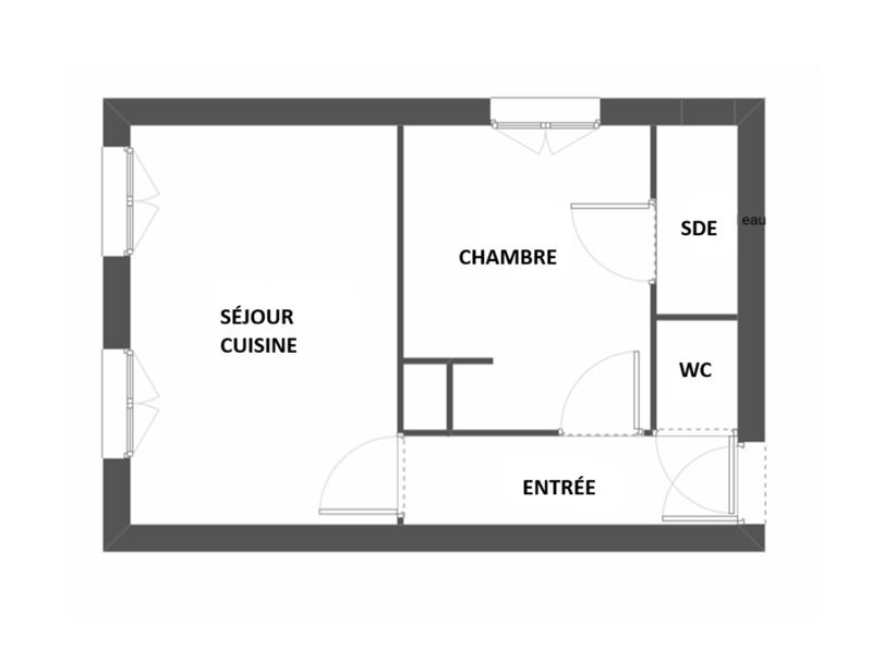 Vente Appartement Bordeaux - 2 pièces -29 m² - (33800)
