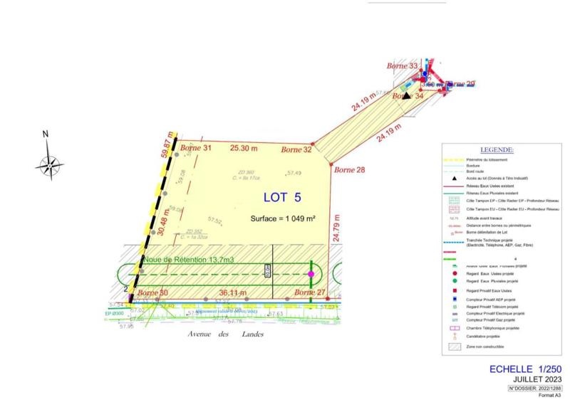 Vente Terrain Brax - -1049 m² - (47310)