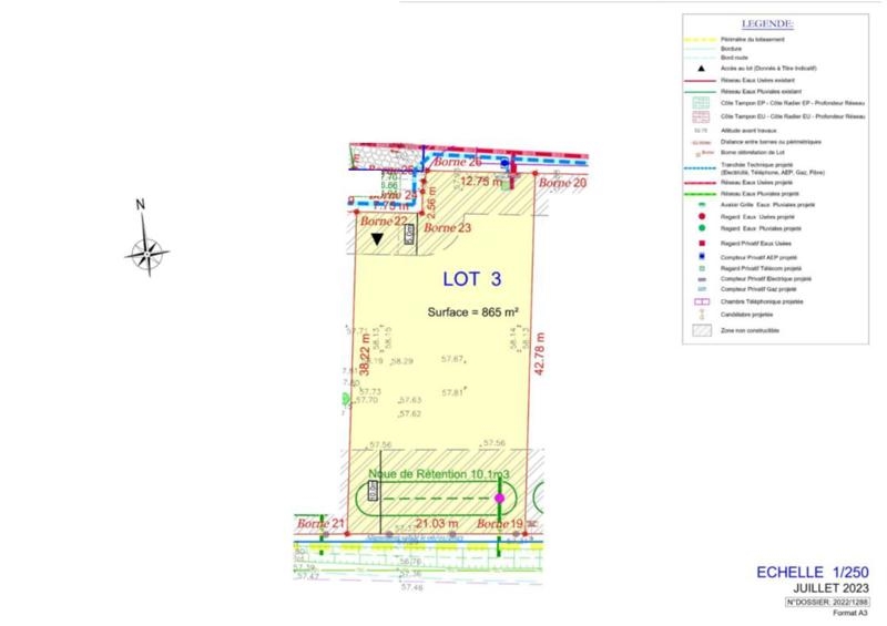Vente Terrain Brax - -865 m² - (47310)