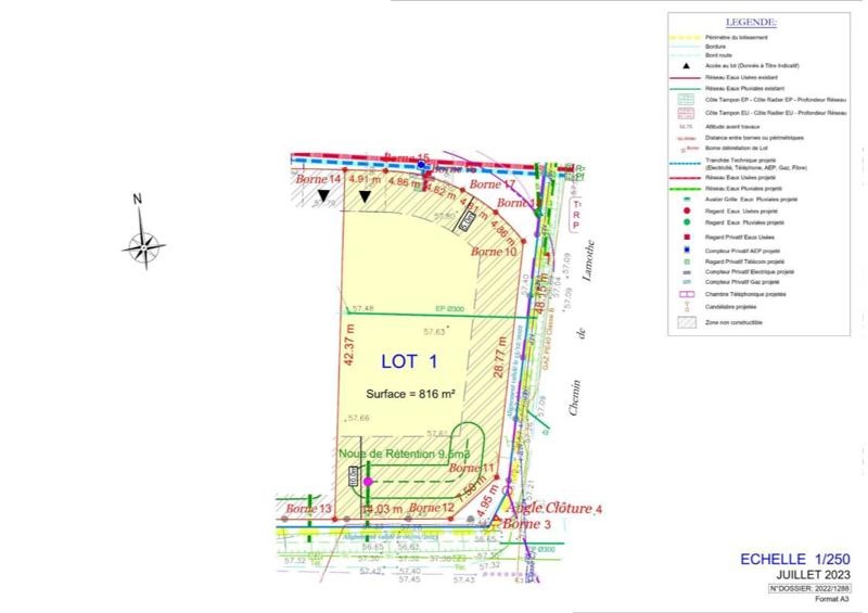Vente Terrain Brax - -816 m² - (47310)