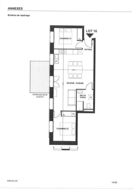 Vente Appartement VENDAYS MONTALIVET - 3 pièces -59 m² - (33930)