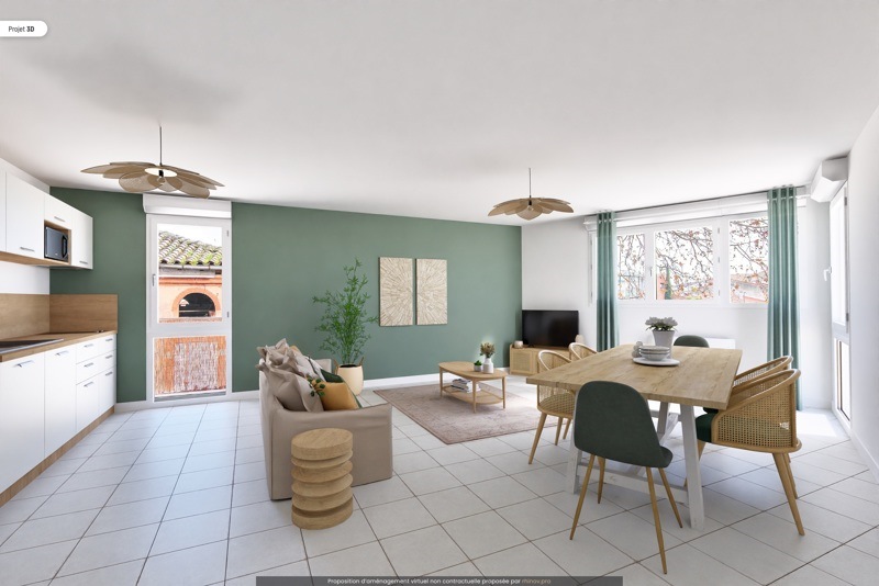 Vente Appartement TOULOUSE - 3 pièces -64 m² - (31300)