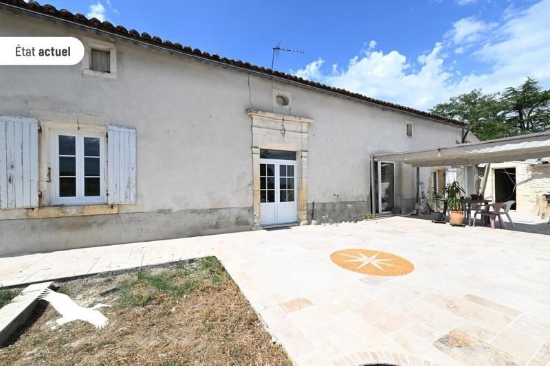 Vente Maison LOUZAC ST ANDRE - 4 pièces -136 m² - (16100)