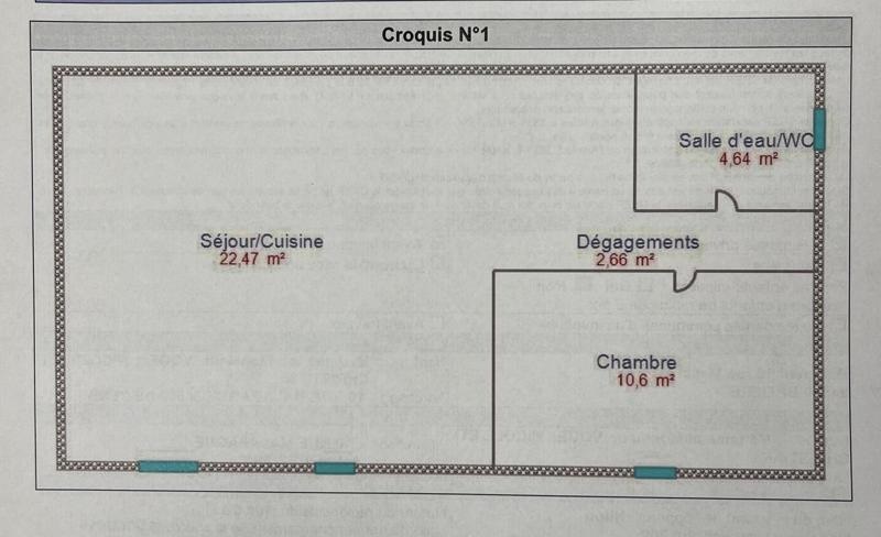 Vente Appartement BEZIERS - 2 pièces -40,3 m² - (34500)