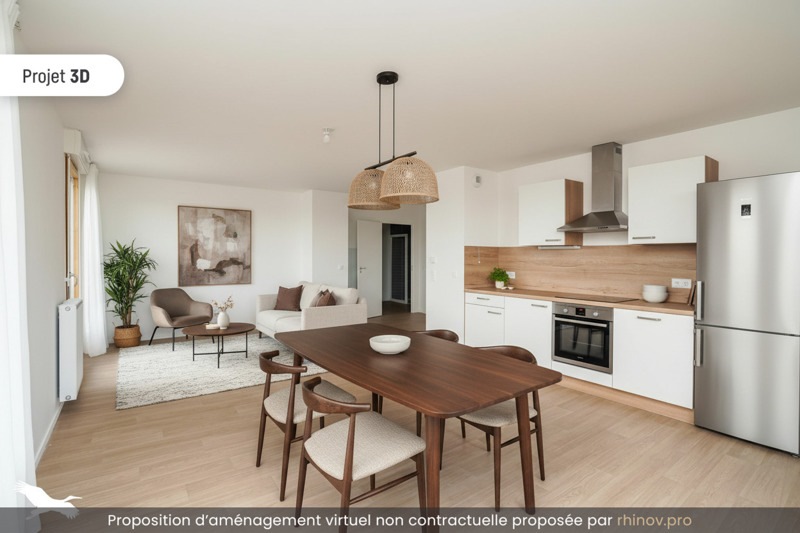Vente Appartement TOURS - 3 pièces -65,4 m² - (37100)