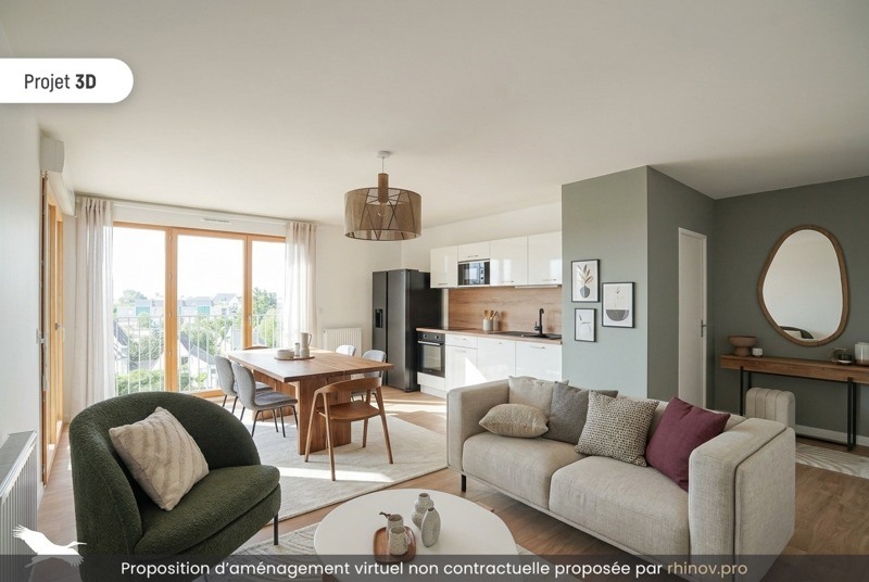 Vente Appartement TOURS - 3 pièces -65 m² - (37100)