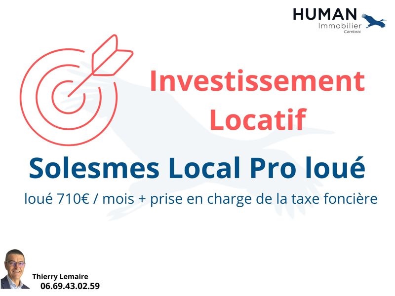 Vente Local commercial SOLESMES - -  51 m² - (59730)