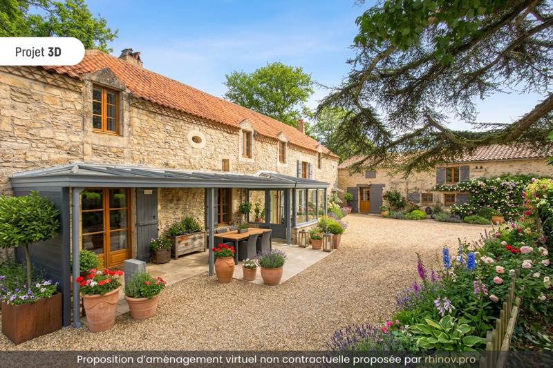 Vente Maison LIMEYRAT - 9 pièces -277 m² - (24210)