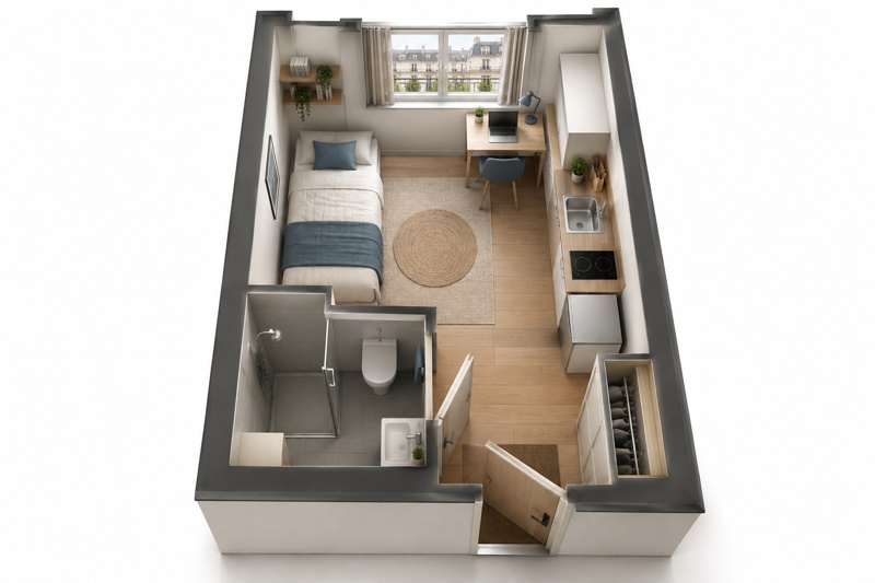 Vente Appartement PARIS 14 75014 1 pièce - 19 m²