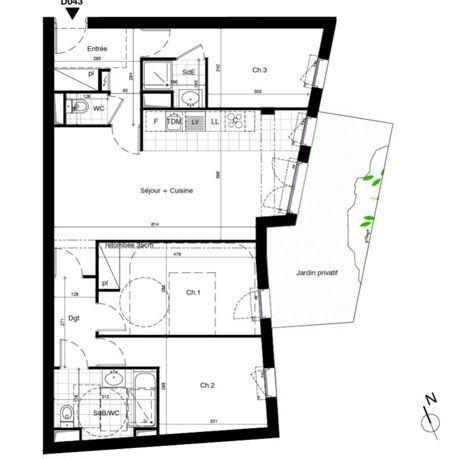 Vente Appartement MONTREUIL - 4 pièces -81 m² - (93100)