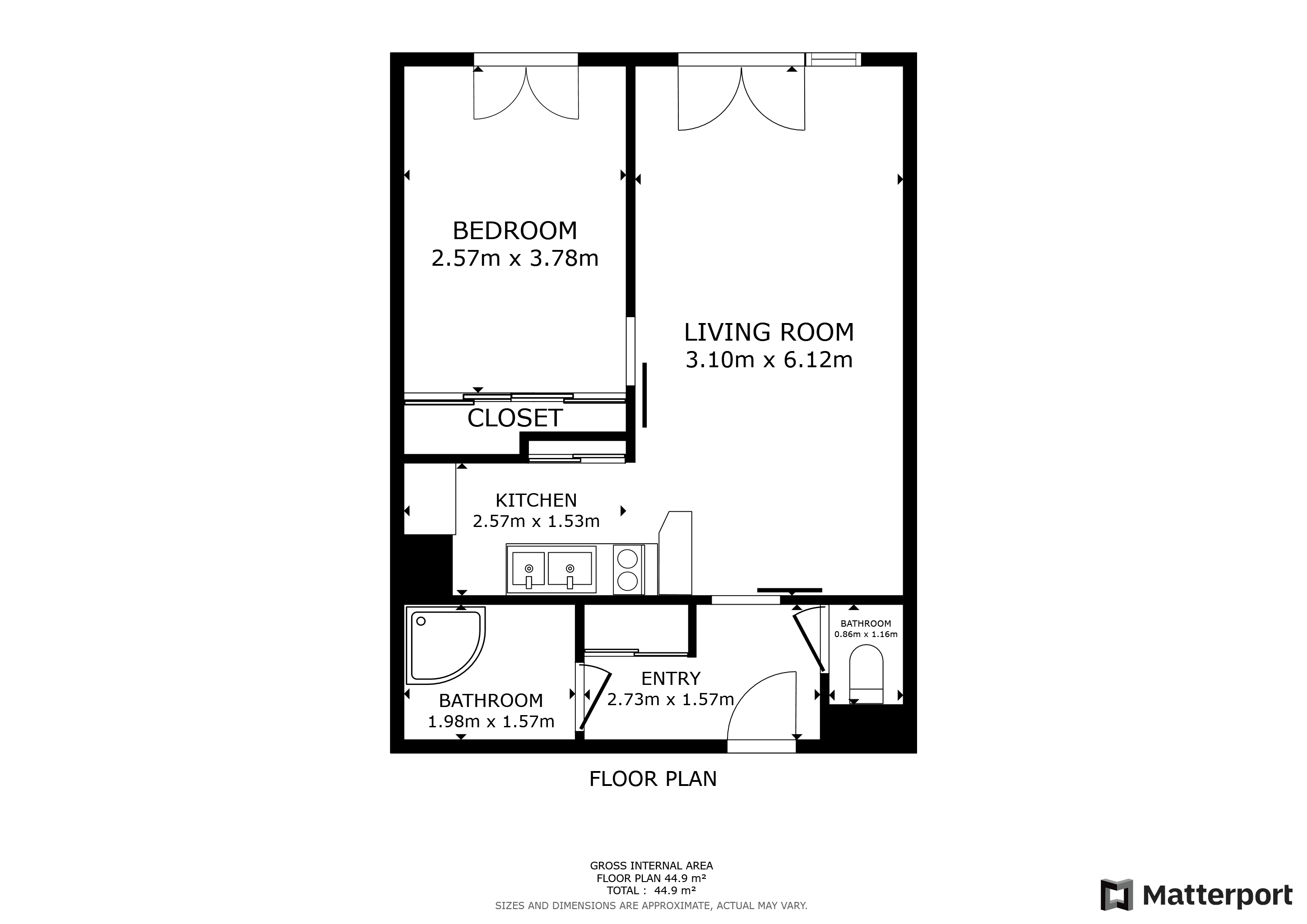Vente Appartement MERIGNAC - 2 pièces - 44 m² - (33700)